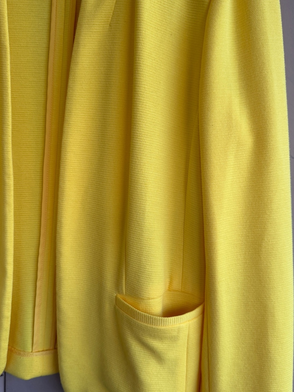 1901 Bright Yellow Open-Front Blazer size Small - Picture 4 of 5